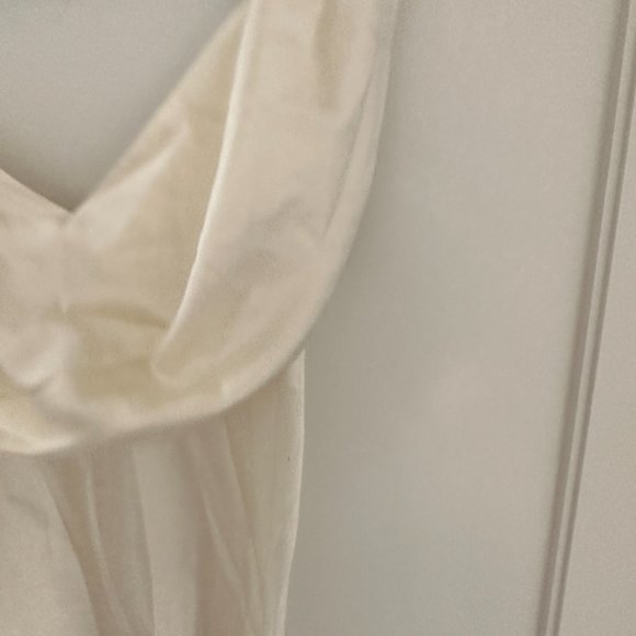 Reformation Ronda Silk Maxi Dress Sz 6 Ivory One Shoulder Asymmetrical Neck - Picture 5 of 13